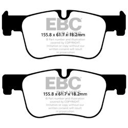 EBC Brakes Bremsbeläge Vorne Rechts Links für BMW 3 4 1