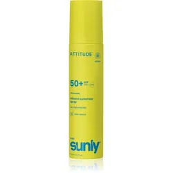 Attitude Sunly Kids Mineral Sunscreen Spray SPF 50+ mineralisches Bräunungsspray Nicht parfümiert SPF 50+ 75 ml