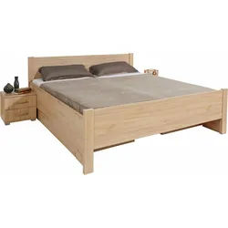 priess Bett Husum Schlafzimmer Jugendzimmer Rahmenbett, mit Komforthöhe verschiedene Ausführungen hochwertige Premium Qualität braun 190 cm x 208 cm x 85 cm