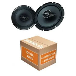 JUST SOUND best choice for caraudio Lautsprecher Einbaupaket vorne Pioneer TS-A1671F für Toyota Auris E180 Auto-Lautsprecher (70 W) schwarz