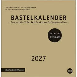 HEYE Wandkalender Premium-Bastelkalender gold groß 2027