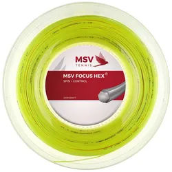 MSV Tennissaite Focus Hex (Haltbarkeit+Spin) neongelb 200m Rolle