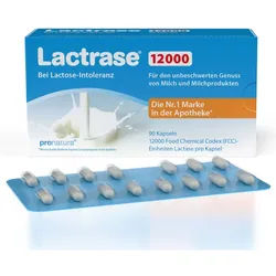 Lactrase 12,000 FCC Laktase Kapseln 90 St