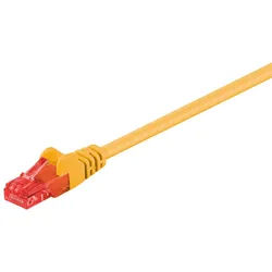 Goobay 140x Goobay 68453 CAT 6 Patchkabel, U/UTP, gelb, 2 m - Netzwerkkabel