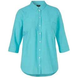 VIA APPIA Langarmbluse Bluse Hemdkragen 3/4 Arm grün 46