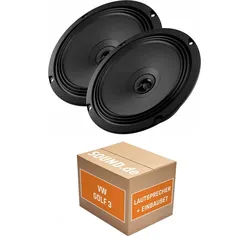 JUST SOUND best choice for caraudio Lautsprecher Armaturenbrett Audison APX 6.5 VW Golf 3 Kompakt 2/3türig Auto-Lautsprecher (70 W) schwarz