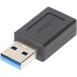USB 3.0 SuperSpeed Adapter auf USB-C, schwarz USB-C-Buchse > USB 3.0-Stecker (Typ A)