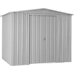 Globel Metallgerätehaus Gartenmanager Dream 65 - 86 - 88 -108 - 1010 171 x 144 cm (Dream G65) silber-metallic