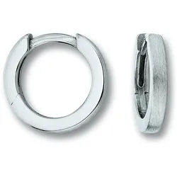 ONE ELEMENT Paar Creolen Ohrringe Creolen aus 925 Silber Ø 11,5 x 1,8 mm, Sorgfältig verarbeitet – langlebig & angenehm im Alltag silberfarben