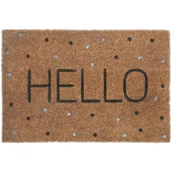 Relaxdays FUßMATTE , Multicolor , Textil, Kunststoff , 60x40 cm , Teppiche und Böden, Schmutzfangmatten, Fußmatten