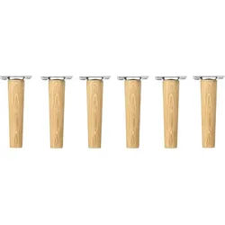 Hammel Furniture Möbelfuß Mistral Bein, Stützfuß, (6 stk), Holz, in mehreren Farben, Höche: 14 cm beige