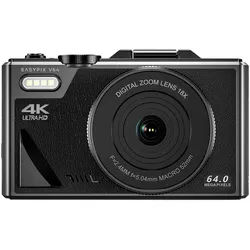 Easypix Screen Kamera 20203 Kompaktkamera (Integrierter Akku, WiFi, 4K-Video, Full HD Video) schwarz