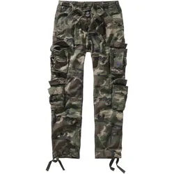 Stoffhose BRANDIT "Brandit Herren Pure Slim Fit Trouser", Herren, Gr. XL, US-Größen, woodland, 100% Baumwolle, relaxed fit, Hosen Stoffhose