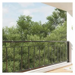 furnicato Tierhöhle Katzennetz transparent 8 x 3 m – robustes Nylon-Schutznetz für Balk weiß 8 x 3 m