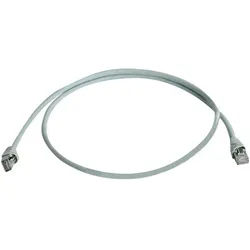 Telegärtner Telegärtner 100008028 RJ45 Patchkabel CAT 6a S/FTP 0.25 m Grau Flammwi Netzkabel, (25.00 cm) grau