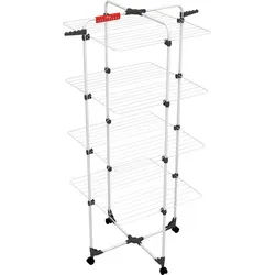 Vileda Wäscheständer Vileda MIXER 4 Turmwäscheständer, 8 flexibel einklappbare Trockenebenen weiß