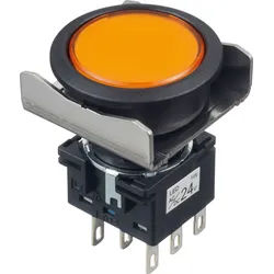 ID LBW6LA1T64A - Beleuchteter Einbautaster LBW, 26 mm , 2 CO