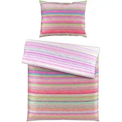 Esposa Bettwäsche , Multicolor , Textil , Streifen , 140x200 cm , Oeko-Tex® Standard 100 , atmungsaktiv, schadstoffgeprüft , Heimtextilien, Bettwäsche & Leintücher, Bettwäsche, Satin-Bettwäsche