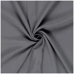SCHÖNER LEBEN. Stoff Musselin Stoff Double Gauze uni Grau 1,30m Breite grau
