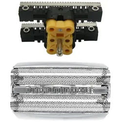 Trade-Shop Ersatzscherkopf passend für Braun 560s-4 565cc-4 570cc 570cc-3, Ersatz-Klingenblock zum einfachen und schnellen Austausch silberfarben