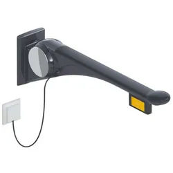 Hewi 802 LifeSystem Stützklappgriff 802.50.47660SD 900 mm, weiß hochglanz/weiß matt, Funktionstaste rechts