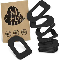 MySweetStitch | Omnipod 4 / 5 Dash Ringpatch - Oval Pflaster 10 St schwarz