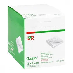 Gazin Kompressen 7,5x7,5cm 8fach steril