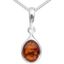 OSTSEE-SCHMUCK Kette mit Anhänger Ostsee-Schmuck Kette mit Anhänger Canissa (2-tlg) silberfarben 42 cm