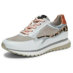 Les sneakers en cuir velours chèvre et cuir nap Gabor Comfort blanc