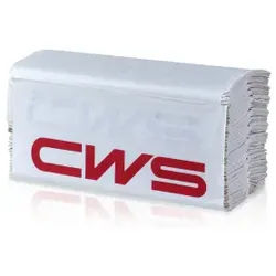 CWS Exklusiv Faltpapier, 2-lagig, hochweiß, Hochwertiges Handtuchpapier aus 100% Zellstoff, C-Falz, 1 Karton = 24 x 125 = 3000 Blatt