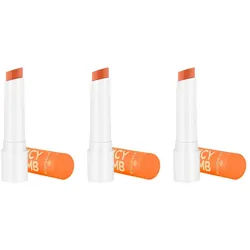 Essence Lippenbalsam JUICY BOMB GLOSSY BUTTER BALM, 3-tlg., für weiche, glänzende Lippen braun