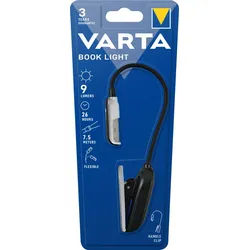 Varta LED Book Light, Easy Line 9lm, inkl. 2x Batterie Lithium CR2032, Retail Blister