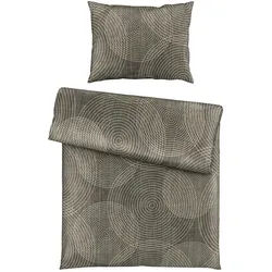 Novel Bettwäsche , Braun , Textil , Blume , 140x200 cm , pflegeleicht, atmungsaktiv, schadstoffgeprüft , Heimtextilien, Bettwäsche & Leintücher, Bettwäsche, Satin-Bettwäsche