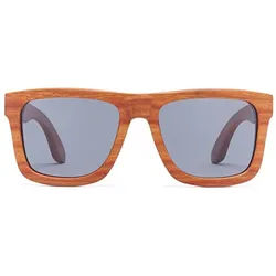 Bonizetti Sonnenbrille Herren Sonnenbrille Bambus (143 mm, braun, schwarz, 1-St) Männer Sunglasses, Sommer Accessoires, Naturmaterialien braun|schwarz