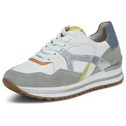Les sneakers en cuir nappa veau et cuir velours Gabor Comfort blanc