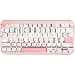 ASUS Marshmallow KW100 Compact Ultrathin Wireless, Rose Clay, mit Copilot-Taste, Bluetooth, DE