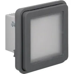 Hager WNA602 LED-Signallicht-Einsatz blau, Aufputz/Unterputz, W.1 IP55, grau