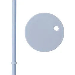 Kids Personal Becherdeckel mit Strohhalm himmelblau