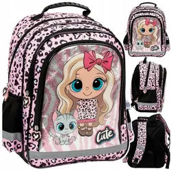 Festivalartikel Schulrucksack Derform Schulrucksack für Mädchen Klasse 1-3