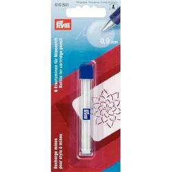 Stofferia Stoff Ersatzminen für Minenstift Ø 0,9 mm weiß, Meterware