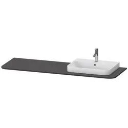 Duravit Happy D.2 Plus Konsole Graphit Supermatt 1600x550x16 mm - HP031HR8080 HP031HR8080