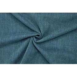 Stofferia Stoff Polsterstoff H2Oh! Chenille Ontario Petrol, Meterware blau