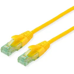ROLINE RECYCLED MATERIAL ROLINE RM Patchkabel Cat.6A UTP, gelb, 7 m