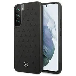 Leather Stars Pattern Case for Samsung Galaxy S22+ - Black