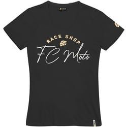 FC-Moto FCM-Sign-T Damen T-Shirt, schwarz, Größe XS