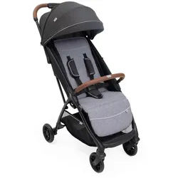 Chicco Buggy , Grau, Dunkelgrau , Textil , 49x87x106 cm , Einhand-Faltmechanismus , Baby on Tour, Kinderwagen, Buggys