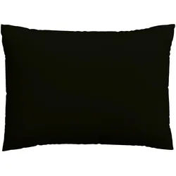 Schlafgut Kopfpolsterbezug , Schwarz , Textil , Uni , 60x80 cm , Textiles Vertrauen - Oeko-Tex®, AZO-frei, Oeko-Tex® Standard 100 , Heimtextilien, Bezüge, Polsterbezüge