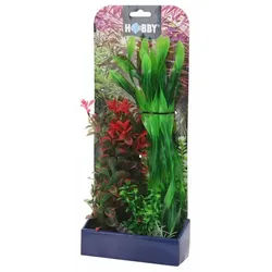 HOBBY Aquariendeko Plantasy Set 2 Pflanzen-Set mit 3 künstlichen Aquarienpflanzen grün