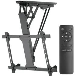 Maclean TV-Deckenhalterung MC-880 Elektrische TV‐Deckenhalterung TV‐Deckenlift für 32–70′′, (bis 70,00 Zoll, bis 35 kg, Neigungswinkel 0–75° für Wohnzimmer & Home Cinema) schwarz