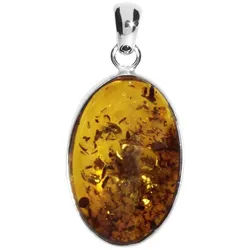 OSTSEE-SCHMUCK Kettenanhänger Ostsee-Schmuck Anhänger Classic 24 x 16 mm (1-tlg) weiß